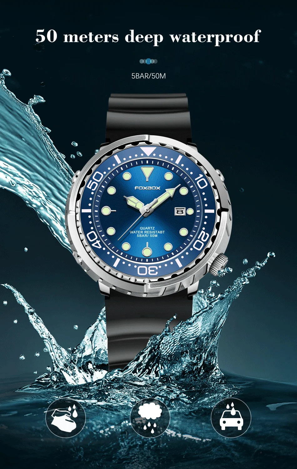Waterproof Quartz Chronograph Watch